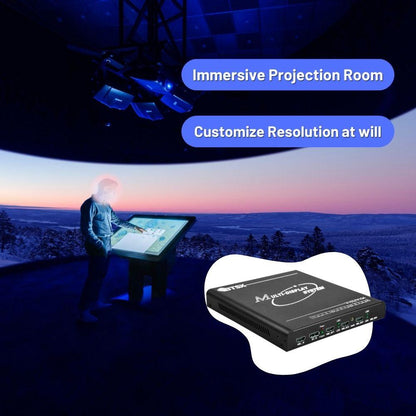 BIT-MSE-4K60-103PRO 4K60Hz 1x3 3x1 1x2 2x1 Video Wall Controller Tv Wall Processor HDMI/DP 1 Input 3 Outputs - BITVISUS