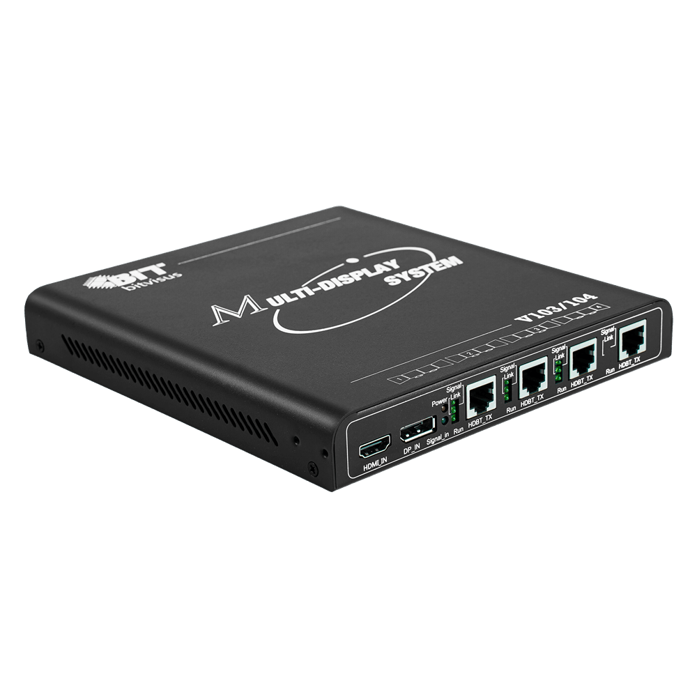 BIT-MSE-HDBT-4K60-104PRO 4K60Hz 2x2 1x4 4x1 1x3 3x1 Video Wall Controller Projection Fusion System 1 HDMI/DP Input 4 Outputs - BITVISUS